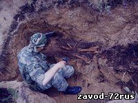 Поисковый отряд «Память» из Ялуторовска, подняли останки трех солдат ВОВ.
